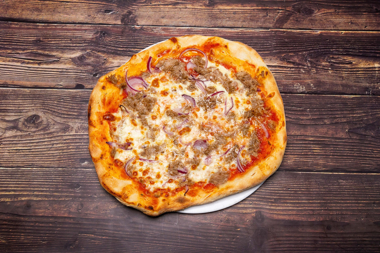 Pizza mit Fisch